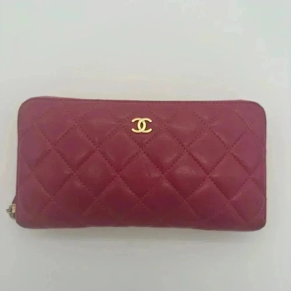 Chanel Zippy Wallet CC Pink